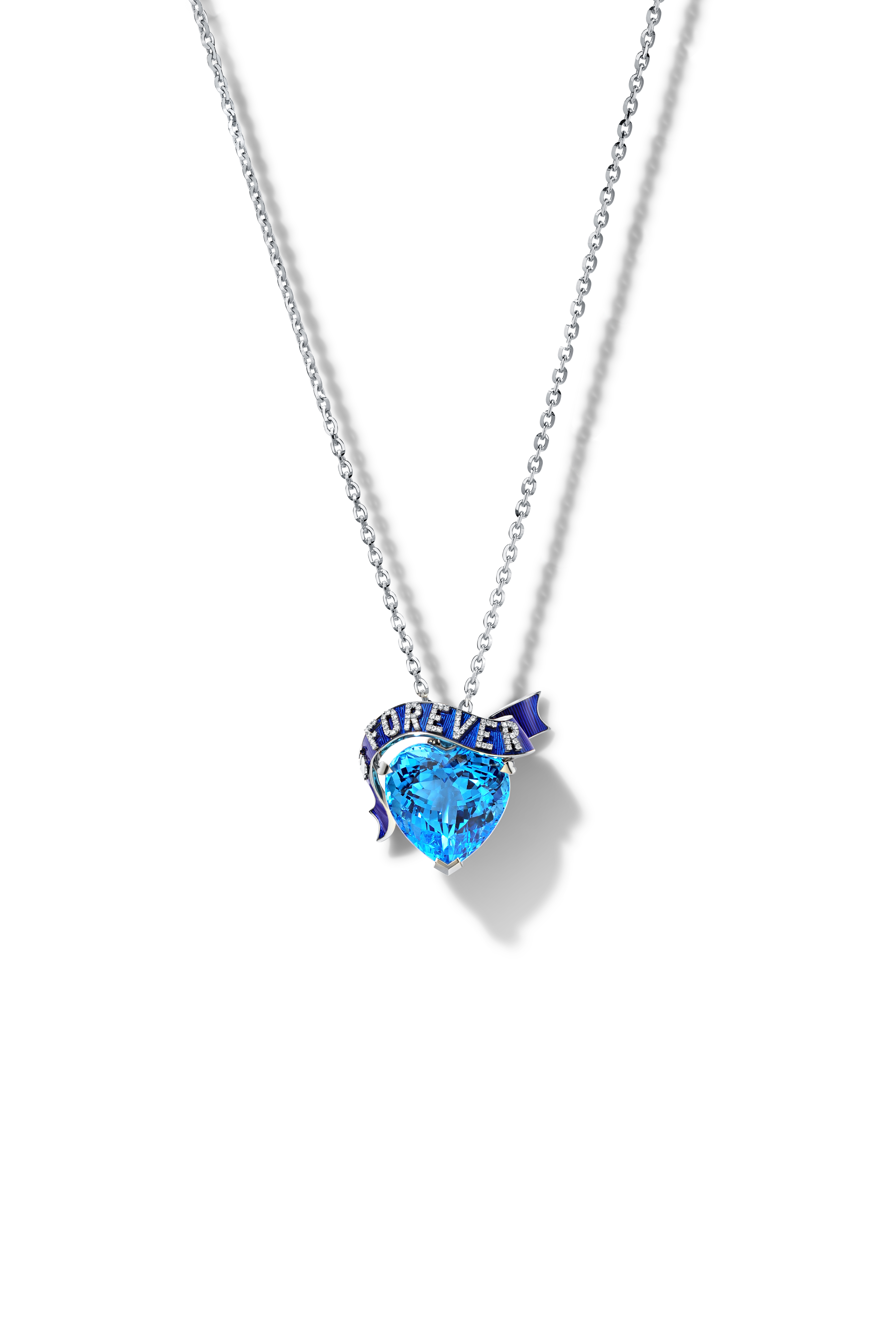 Pendant "Topaz heart"