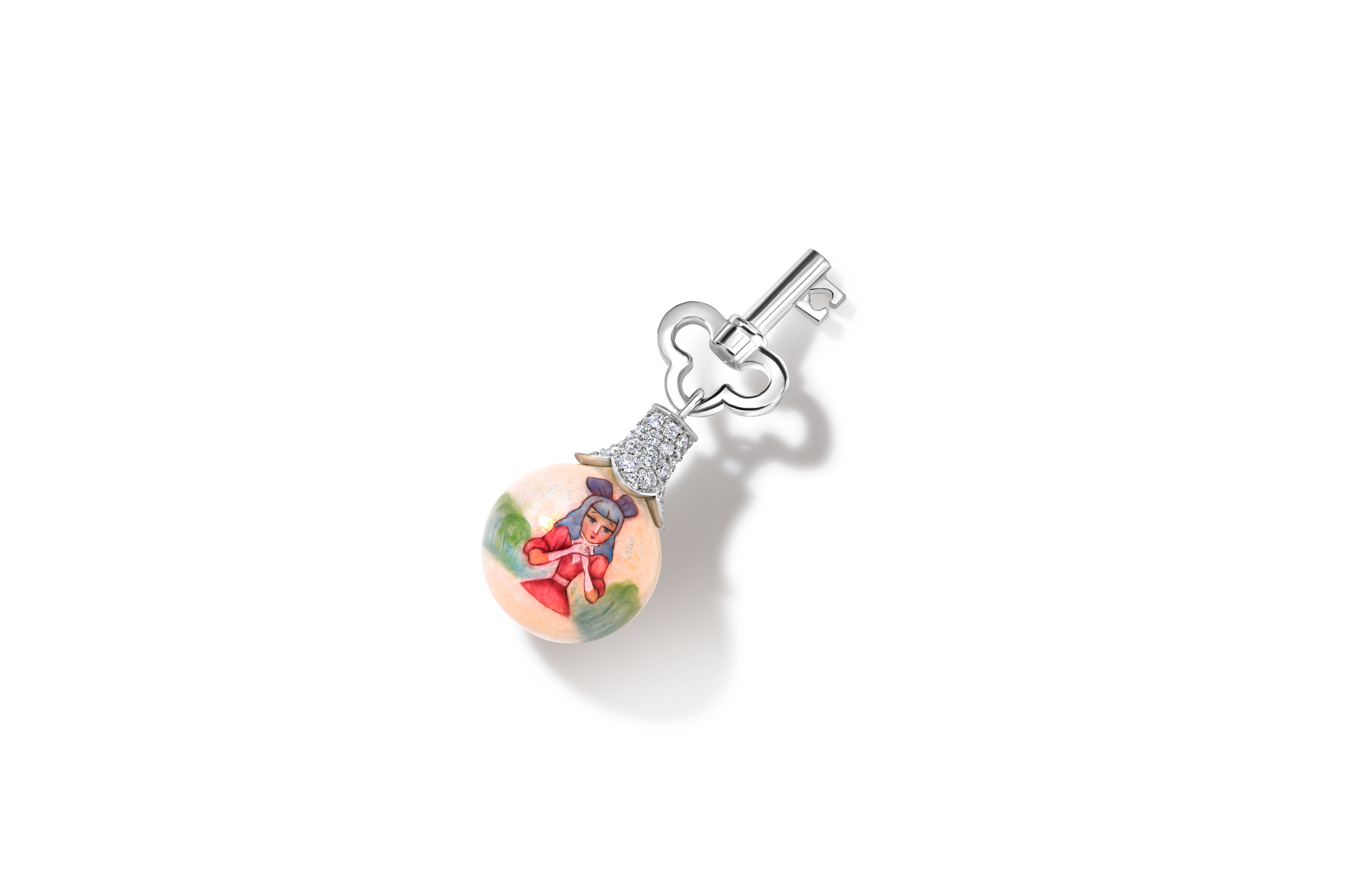 Transformable pendant on the key “Pinocchio and Malvina”
