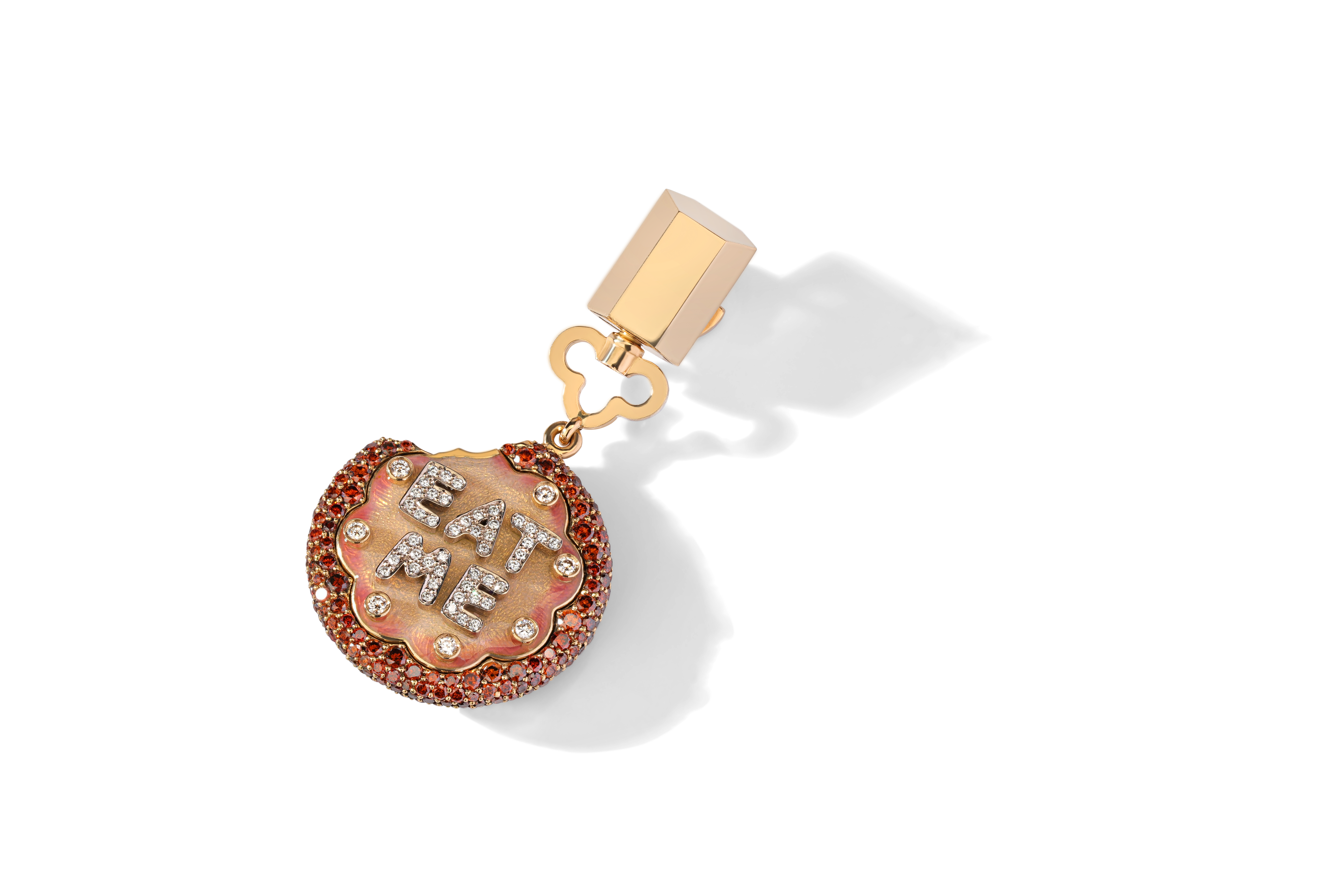 Transformative key charm «Eat me»