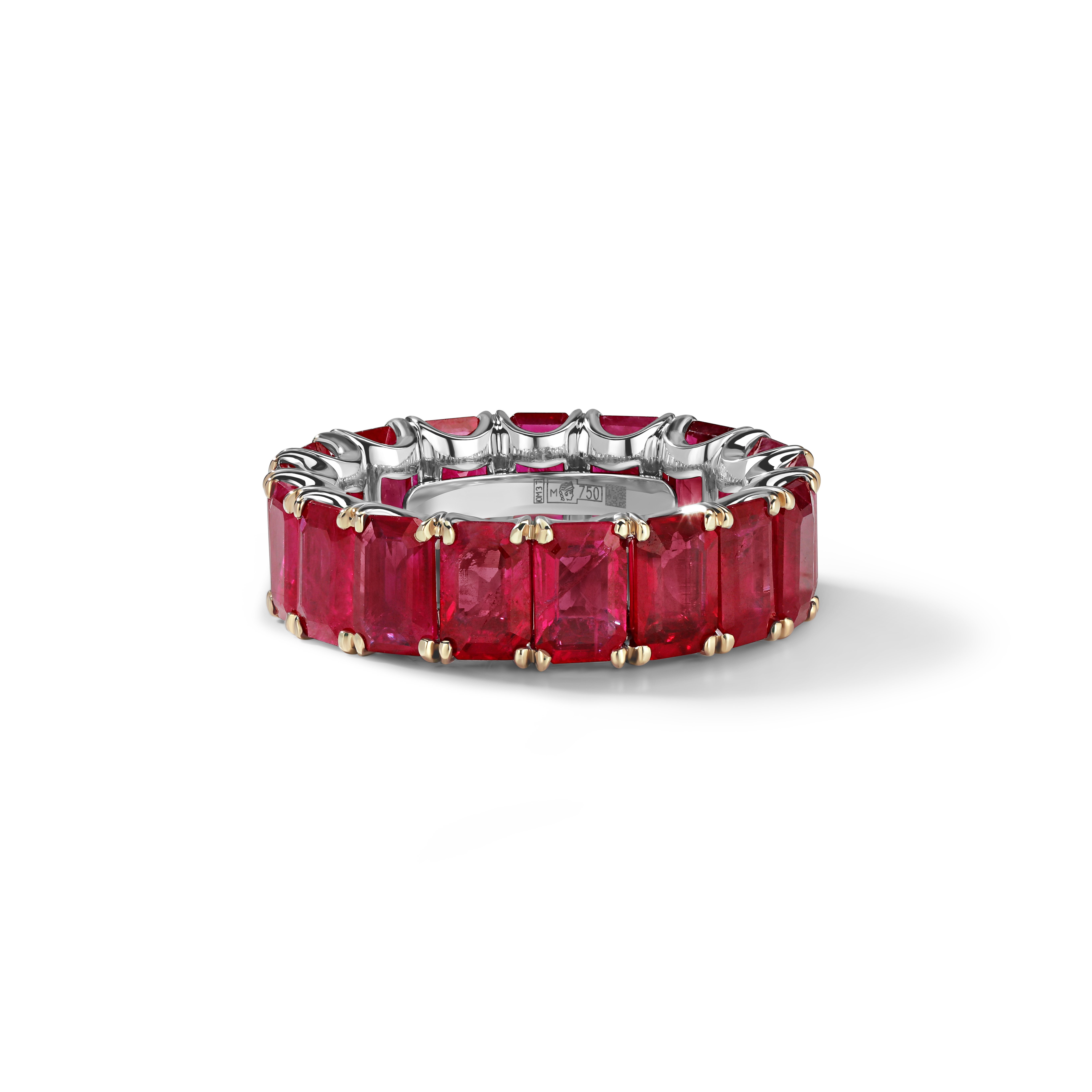 Ruby ring «Infinity» 