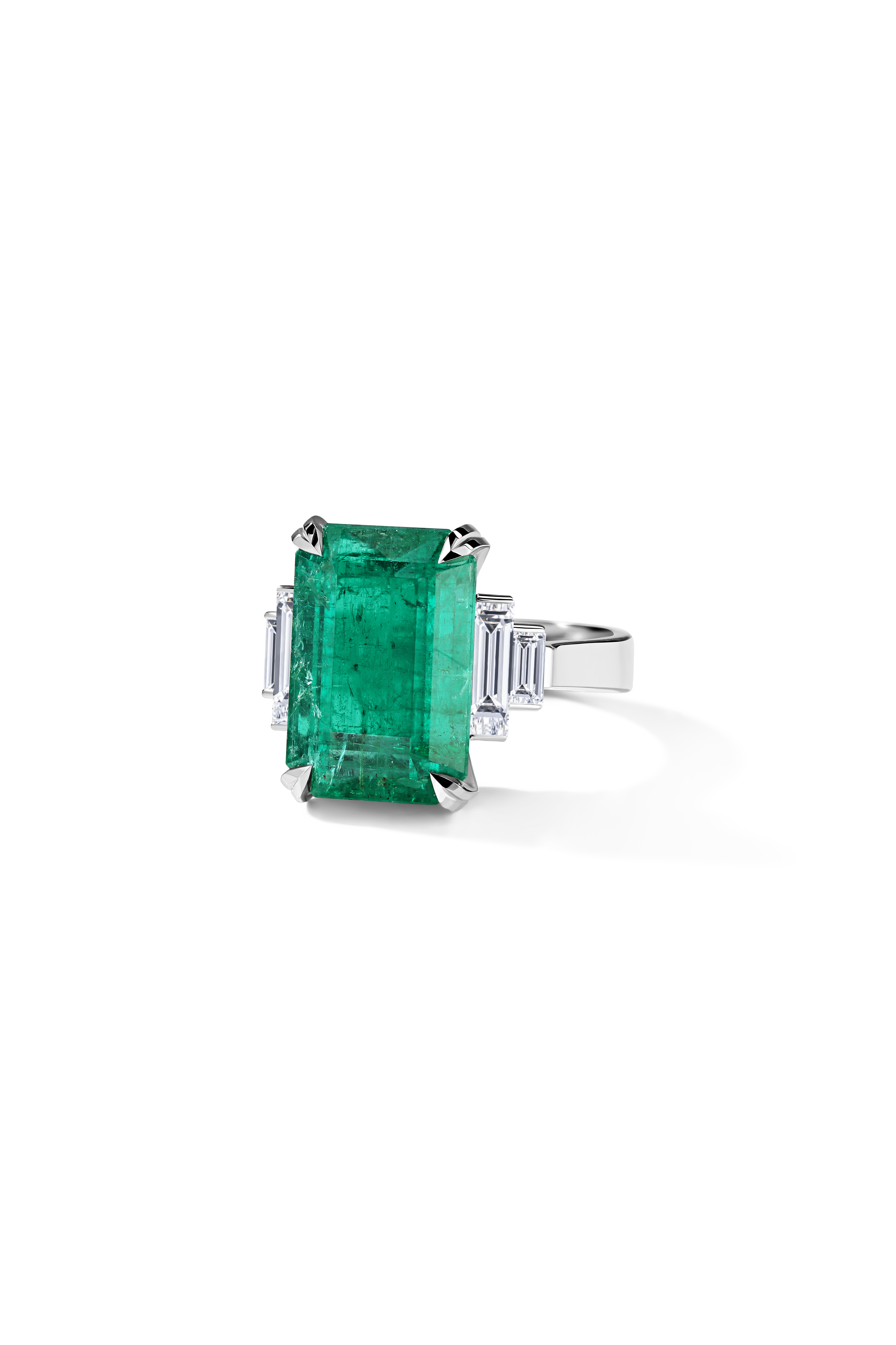 Кольцо «Диво» с изумрудом 7,6 ct