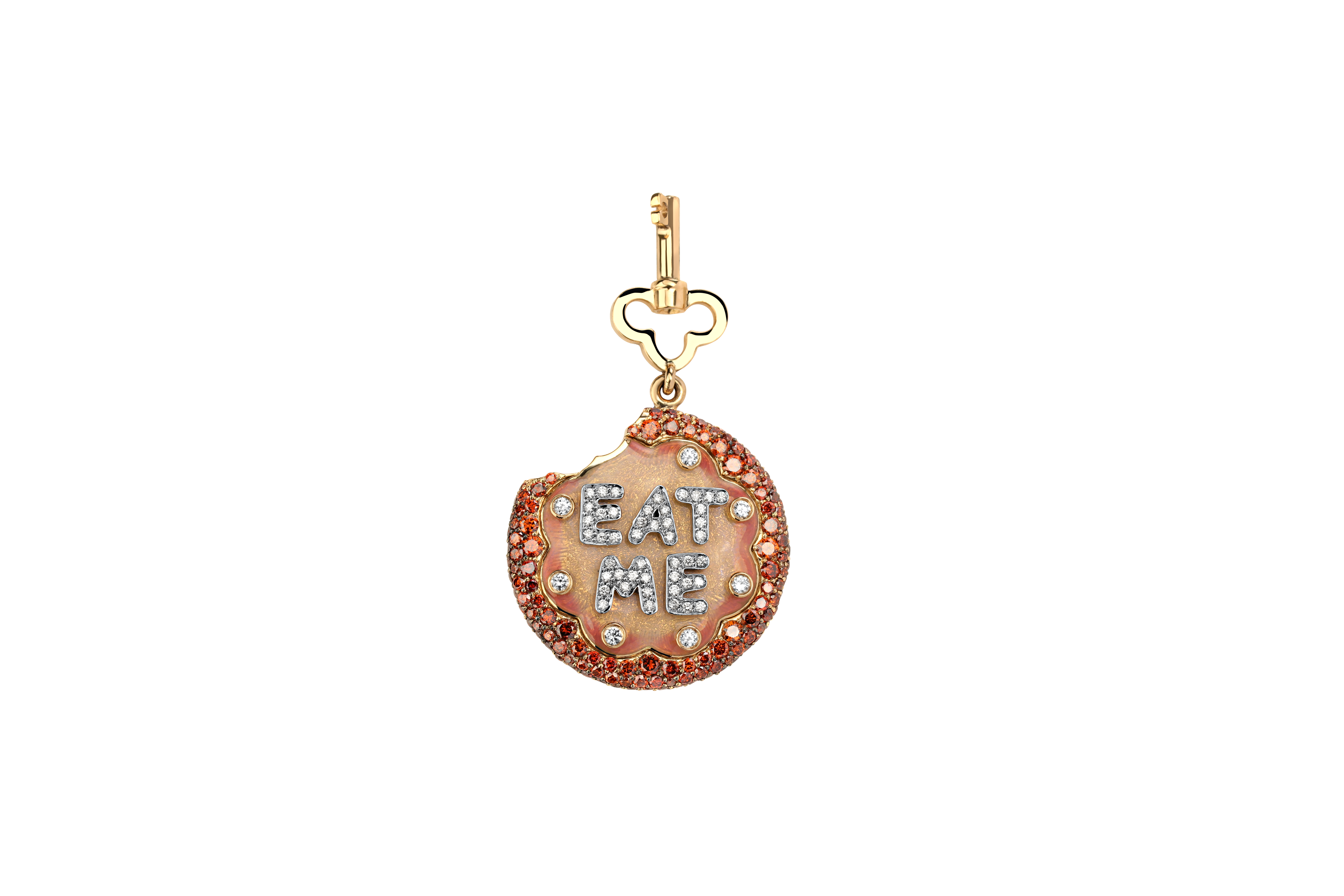 Transformative key charm «Eat me»
