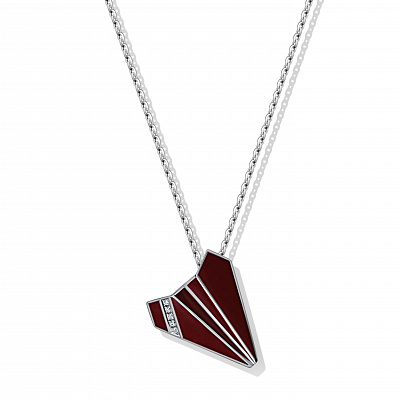 Airplane pendant High Ceram Burgundy