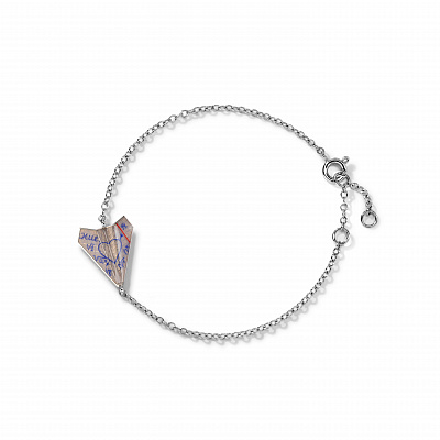 Bracelet "paper airplane" notebook